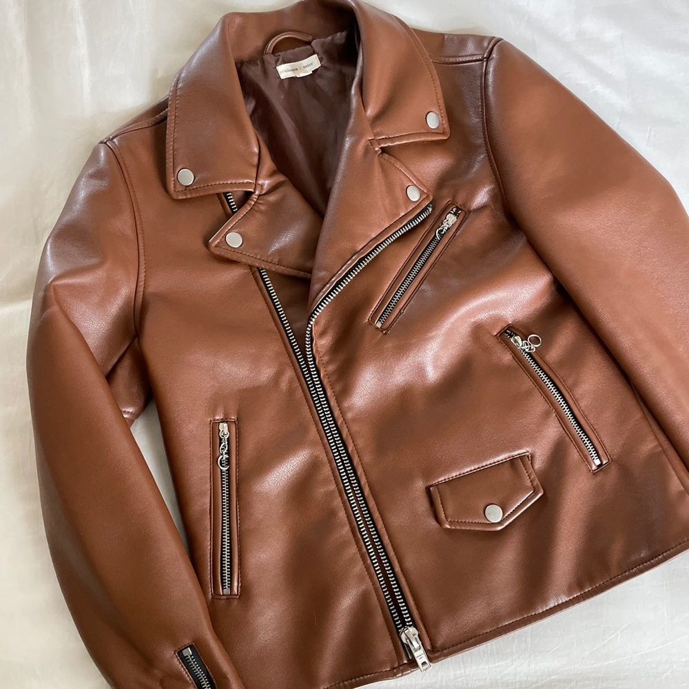 Silence + Noise STUNNING vegan leather jacket!